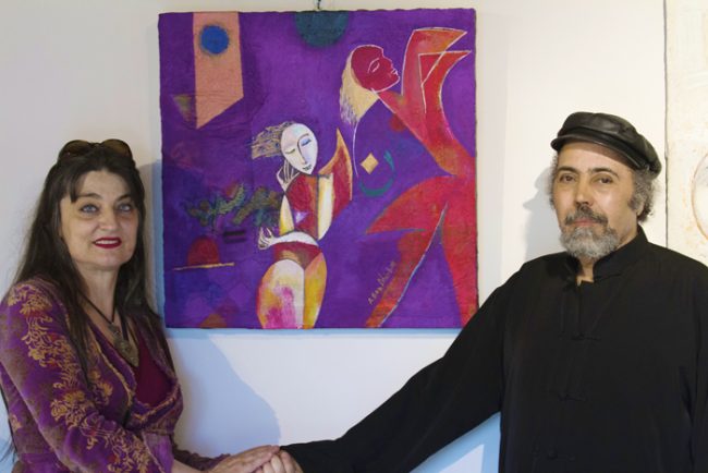 Castano ,In mostra Ahmed Ben Dhiab e La Curatrice Francesca Limoli