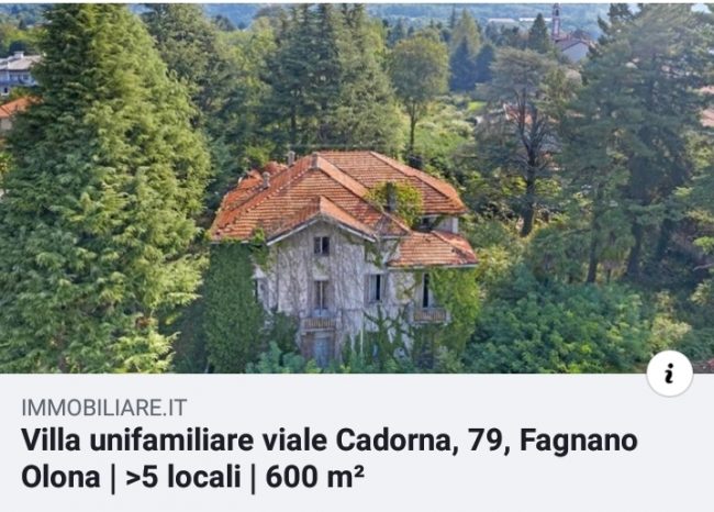 villa satanica in vendita a fagnano